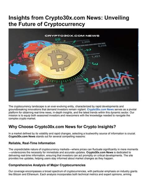 crypto30x news|Latest news on cryptocurrency, blockchain and finances..